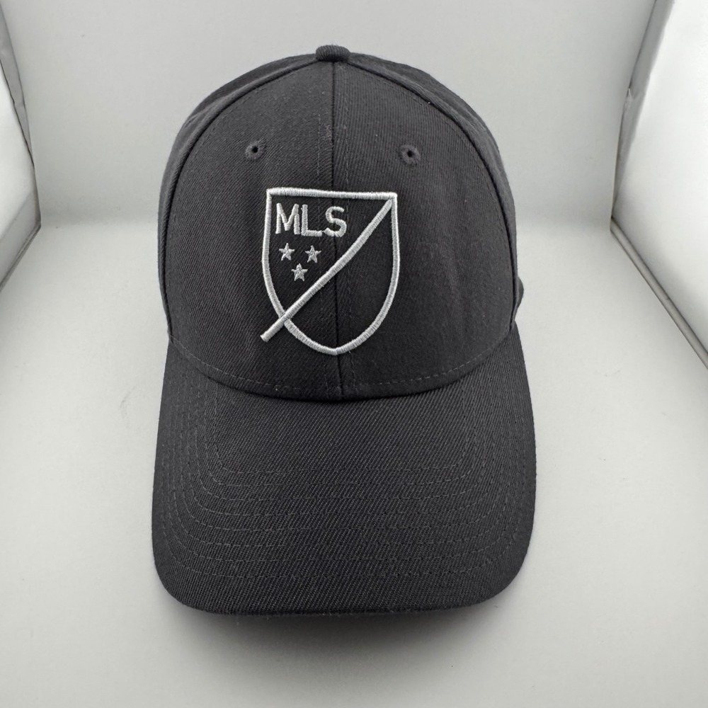 New Era 9FORTY MLS Baseball Cap Mens OSFM Black Adjustable Soccer Shield Hat